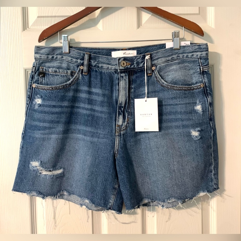 KanCan High Waist Jean Shorts Sz 15/31